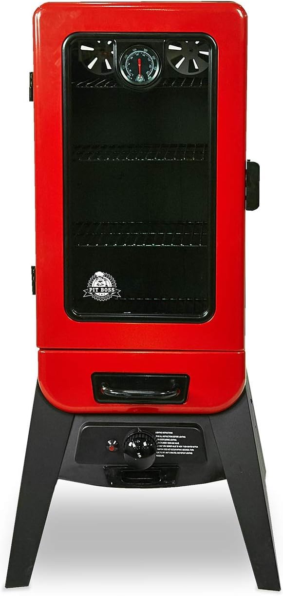 Red Vertical LP Gas Smoker T778