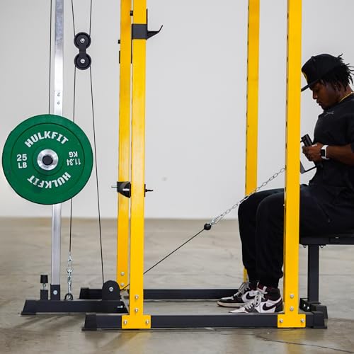 2.35" x 2.35" Power Cage Squat Rack with Attachments and Accessories F472