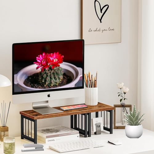 Rustic Brown Desktop Bookshelf Q984684