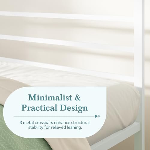 Full Size White Canopy Bed Frame Z1244