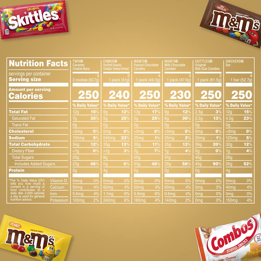 18 Full Size Candy Bars Gift Box, 2.78 pounds N802