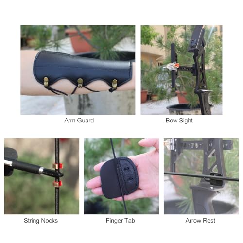 58'' Aluminum Alloy Takedown Recurve Bow and Arrow Set D65056