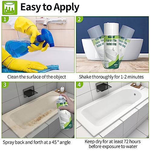 White 450ml (2 Pack) Tub and Tile Spray Paint J971926