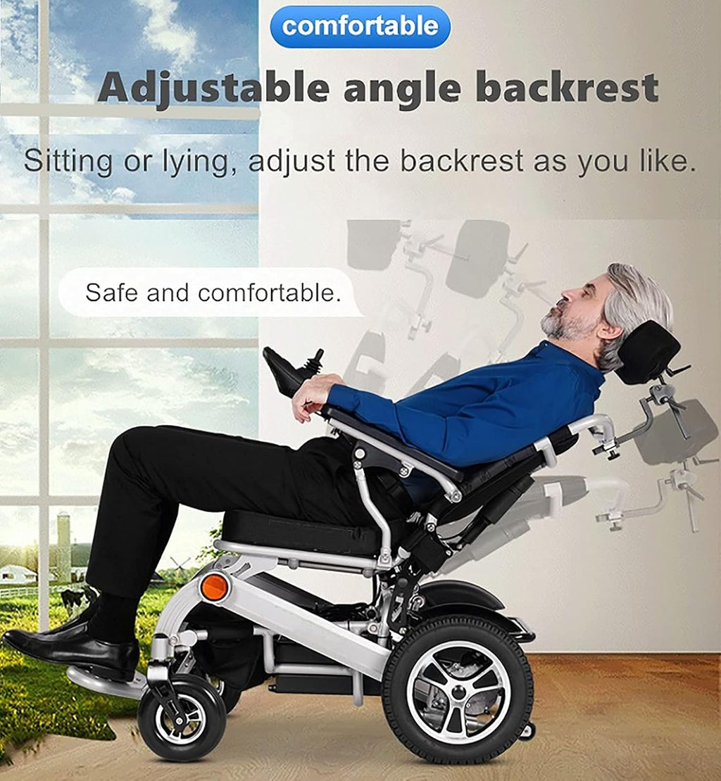 Dual 500W Motors All Terrain Foldable Electric Wheelchair Q14362