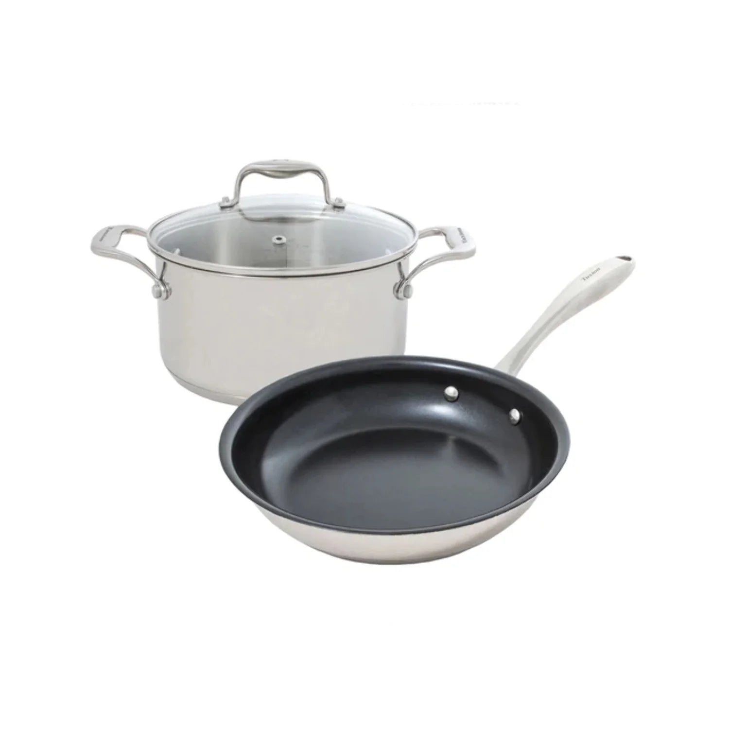 10-Piece Non-Stick Stainless Steel Cookware Set U3406