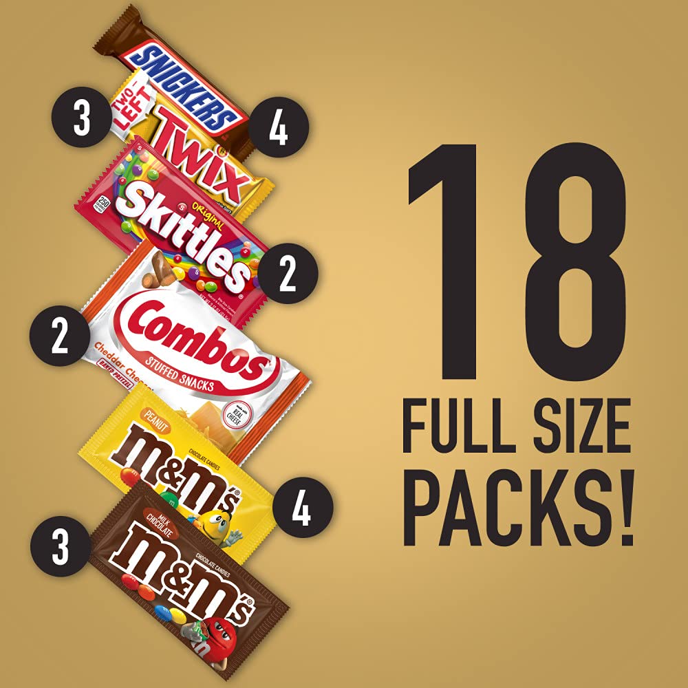 18 Full Size Candy Bars Gift Box, 2.78 pounds N802