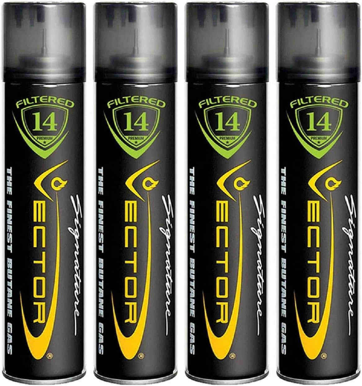 14x Filtered Premium Refined Fuel Butane Gas Refill 320mL 4 Cans J3979