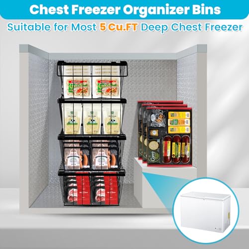 3 Pack Stackable Freezer Organizer Bins C76493