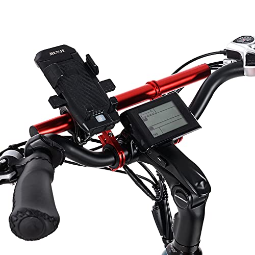 Black Aluminum Alloy 30cm Handlebar Extender U458075