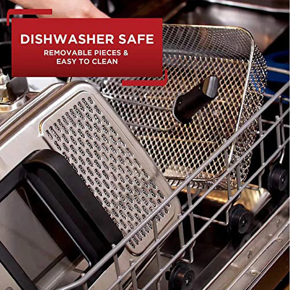 3.5L Deep Fryer with Basket, 1700W, Oil Filtration, Temp Control, Digital Timer C99476