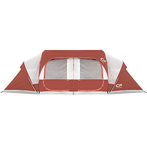 12-Person 3 Room Waterproof Windproof Family Tent with Carry Bag M836
