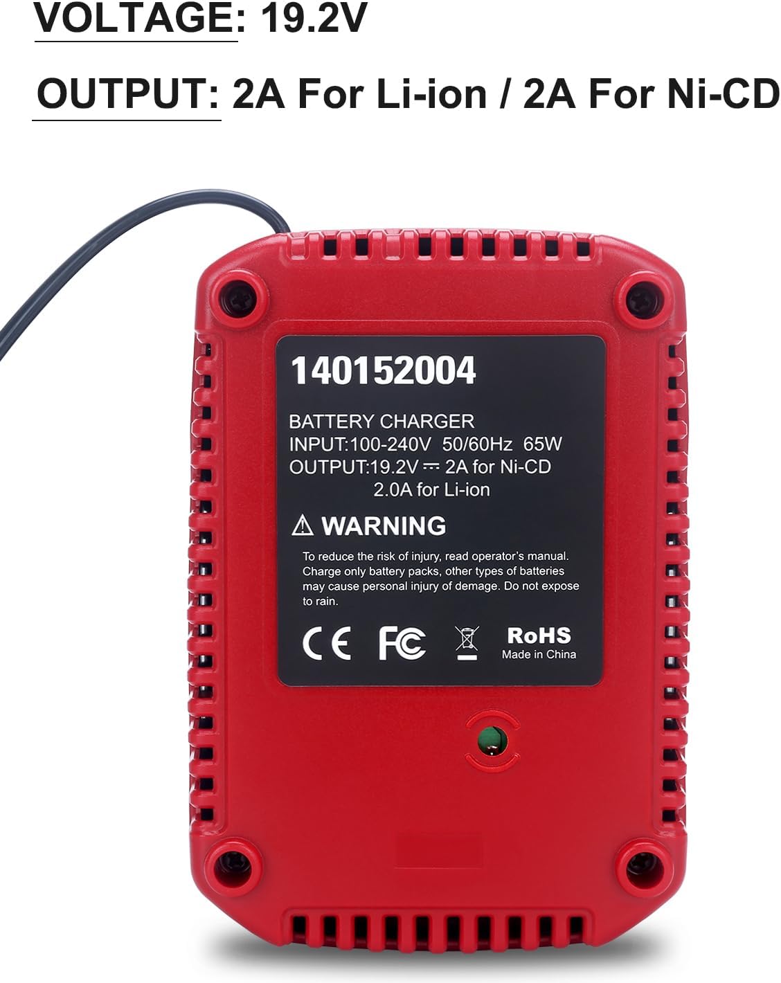 19.2V C3 Charger Replacement for Lithium-ion & Ni-cad Battery Charger J851799