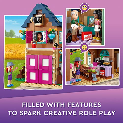 Organic Farm House Set with Toy Horse, Stable, Tractor and Trailer plus Animal Figures S485