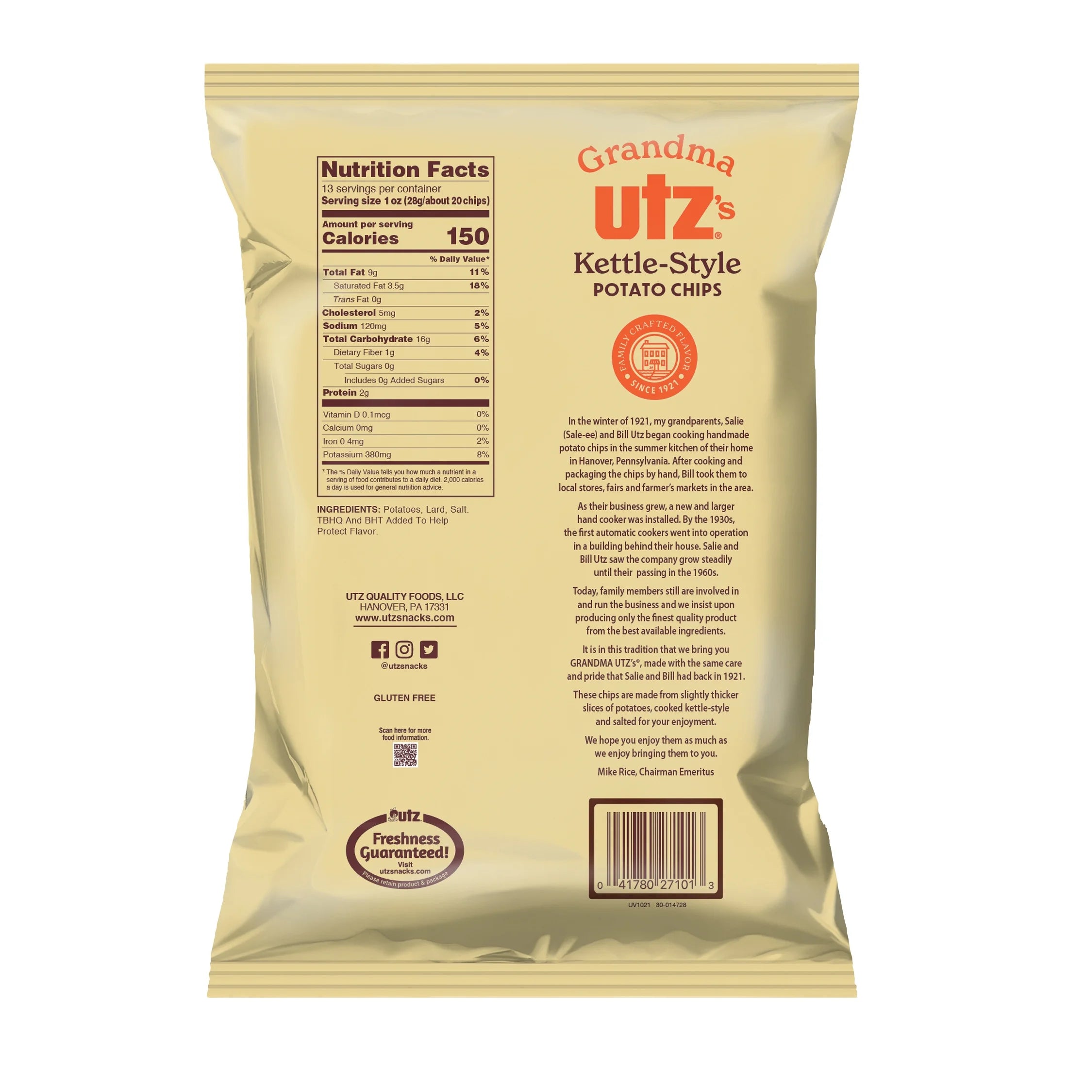 13 oz Kettle-Style Potato Chips R271