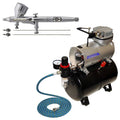 0.2 0.3 0.5 Fine Detail Dual-Action Gravity Airbrush Kit Tank Air Compressor L820