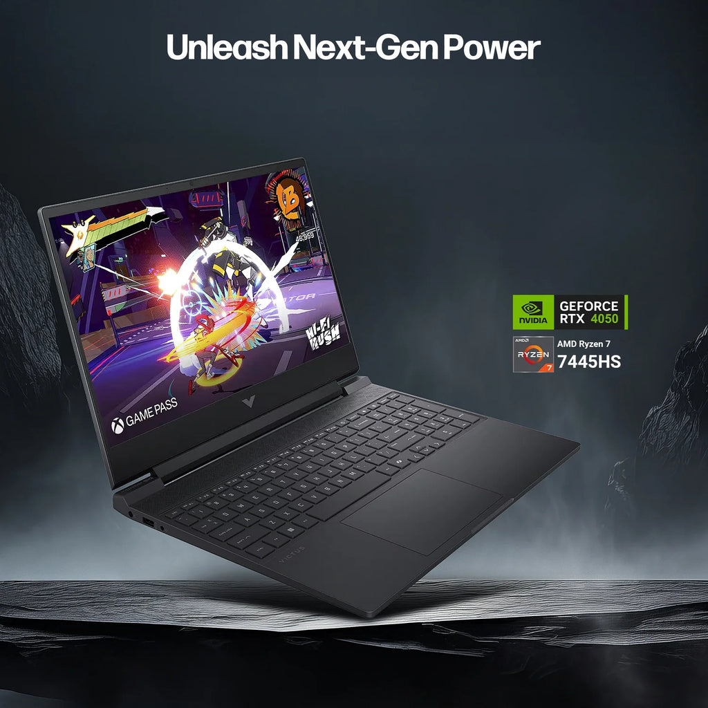 15.6" FHD 144Hz Gaming Laptop, AMD Ryzen 7 7445HS, 64GB RAM, NVIDIA RTX 4050 GPU, 2TB SSD, Mica Silver, Windows 11 Pro T49476