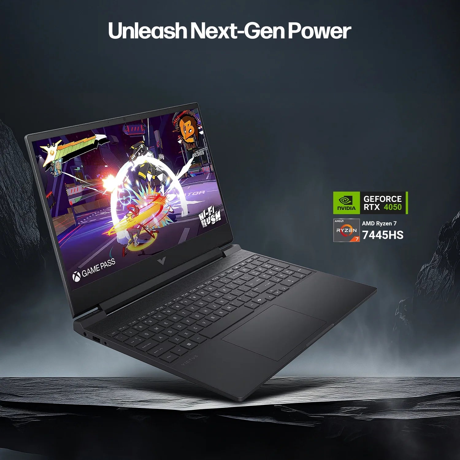 15.6" FHD 144Hz Gaming Laptop, AMD Ryzen 7 7445HS, 64GB RAM, NVIDIA RTX 4050 GPU, 2TB SSD, Mica Silver, Windows 11 Pro T49476
