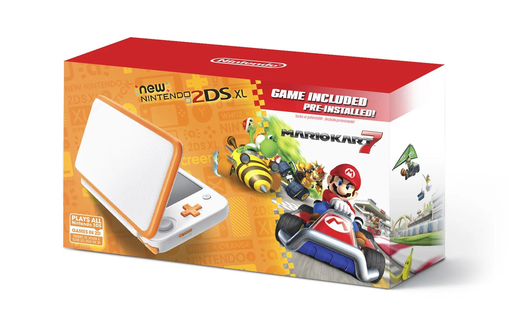 Orange & White 2DS XL System with Mario Kart 7 L3828