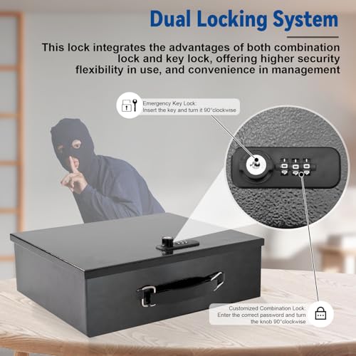 Fireproof Document Box with Combo Lock F586