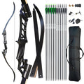 58'' Aluminum Alloy Takedown Recurve Bow and Arrow Set D65056