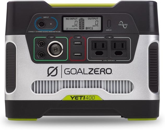 400Wh Portable Power Station with 12V, AC and USB Outputs Q344840