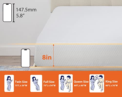 12 inch Gel Memory Foam Mattress K27485