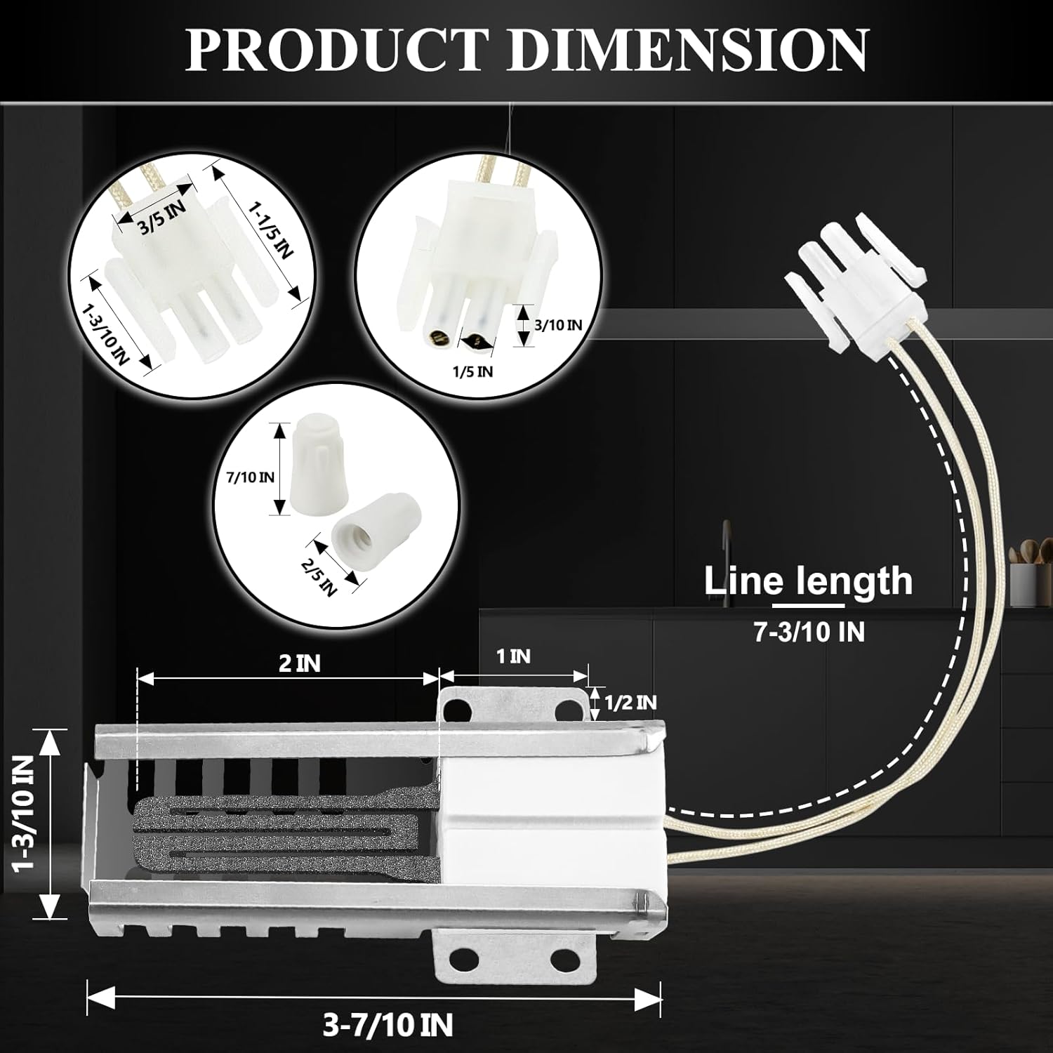 Gas Range Oven Flat Igniter L375480