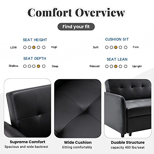 Brown Pull-Out Sofa Bed D43461