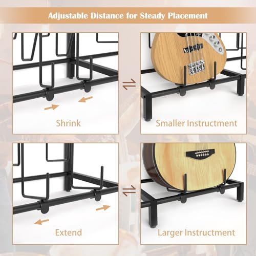 3-Piece Floor Guitar Rack with Amp Support K627022