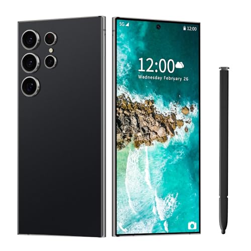White 6.8" 6GB+256GB Unlocked Smartphone T2440