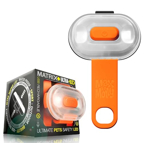 Rechargeable LED Dog Collar Light - Waterproof Silicone Safety Light S3337