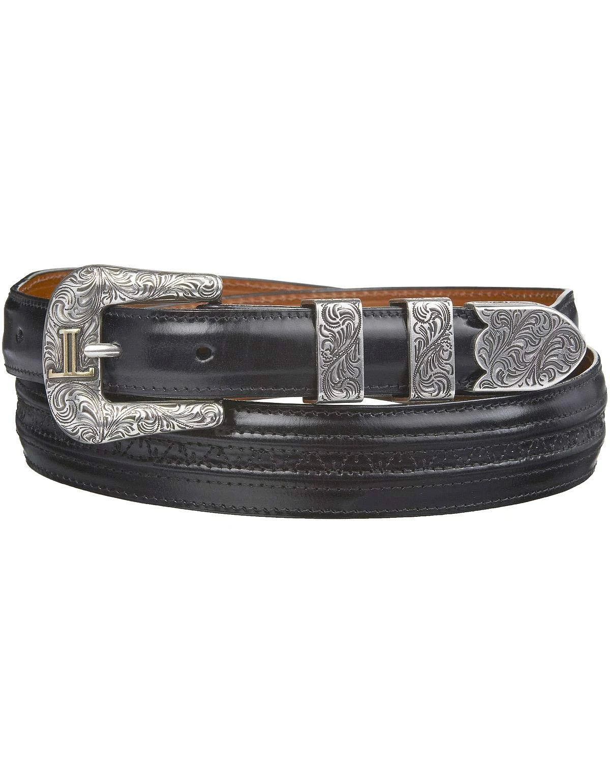 Black Tapered Goat Belt R511