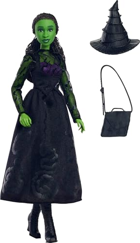 Green Skin Braided Black Hair Fashion Doll with Removable Ballroom Look V965468