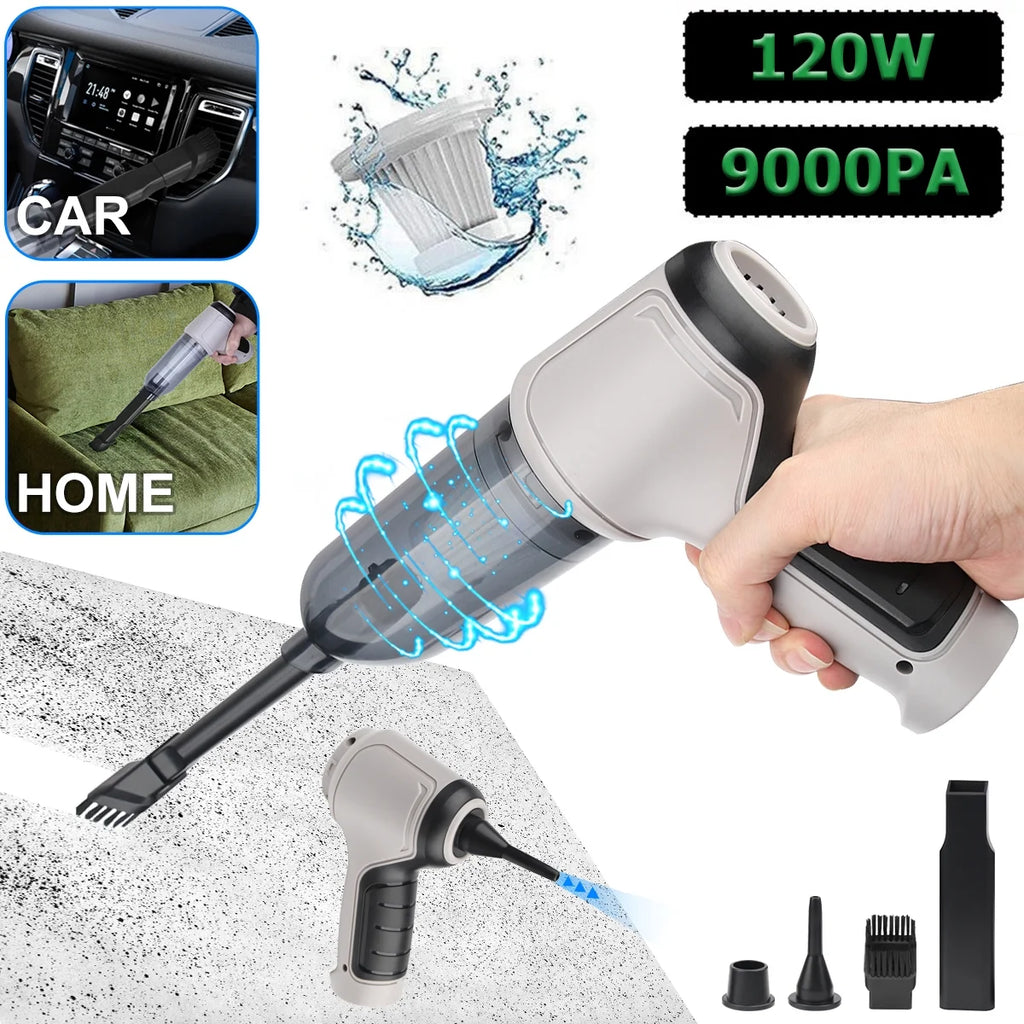 4 In 1 Handheld Wireless Car Vacuum Cleaner 9000Pa Strong Suction Mini Cleaner U558224