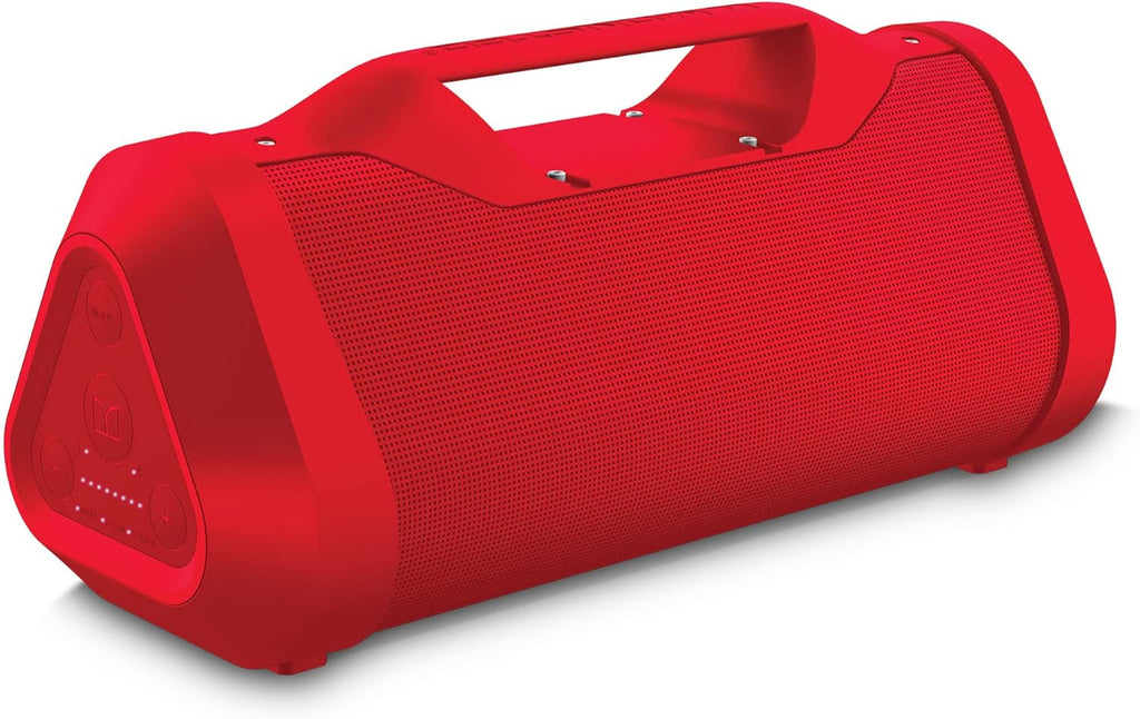 Red Portable Wireless Bluetooth Speaker, 120W Rechargeable, IPX5 Water Resistant L4719