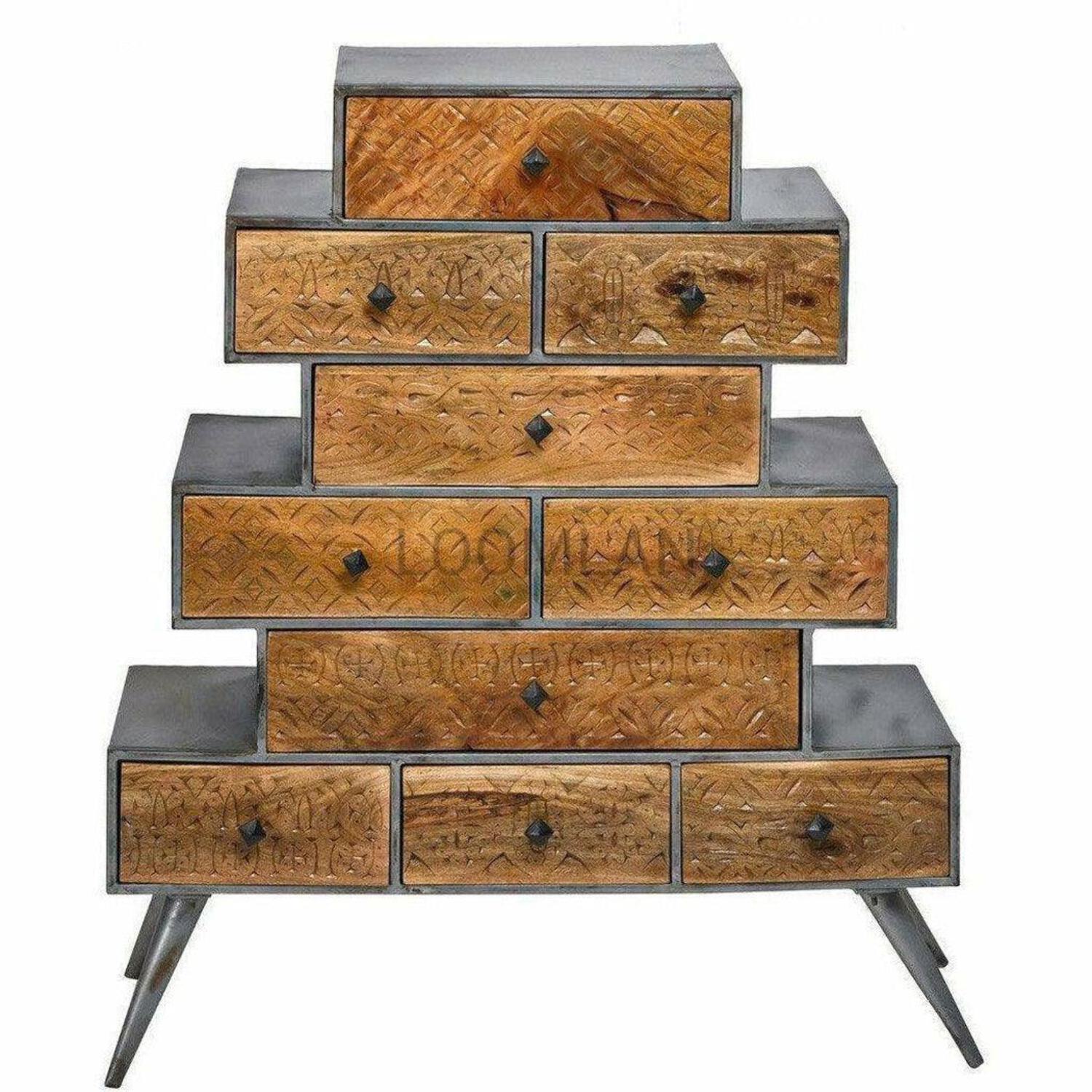 10 Drawer Wood Storage Cabinet M3811