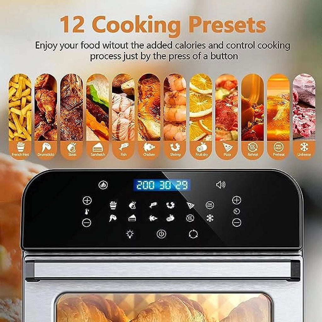 Silver 12QT Air Fryer Convection Oven S485