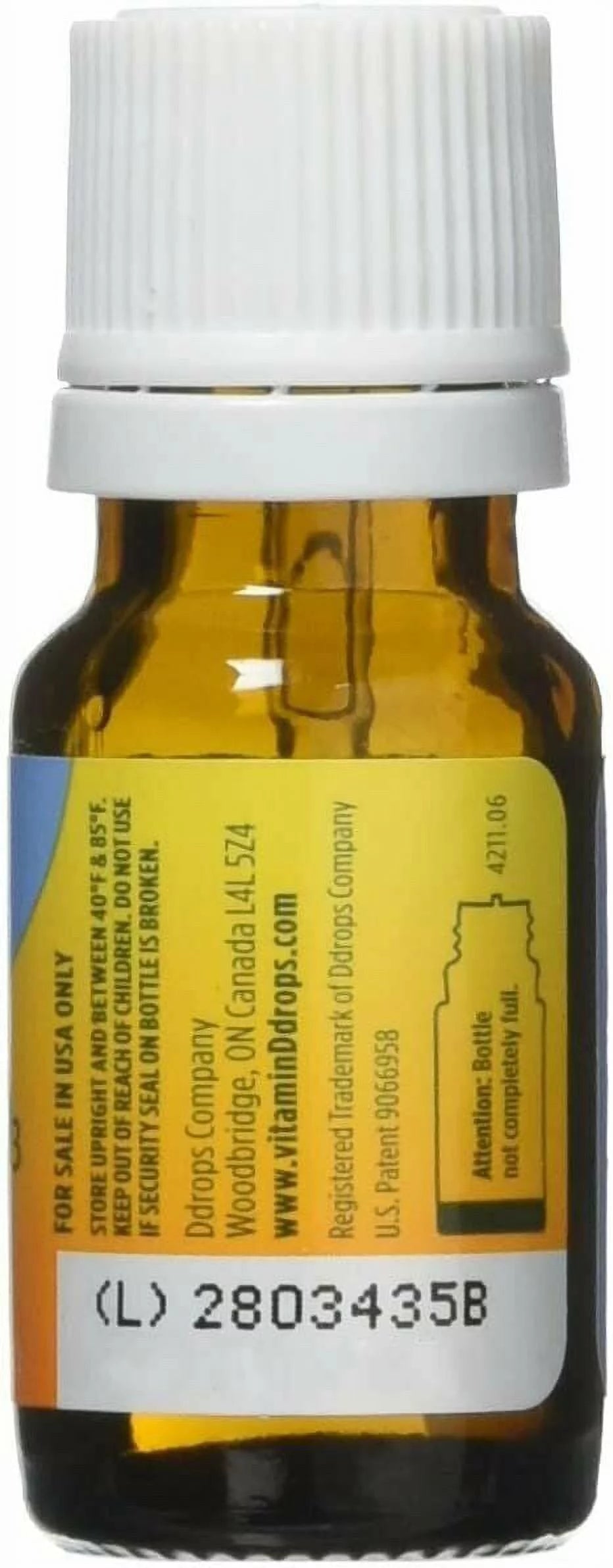 Baby Liquid Vitamin D3 400 IU 2.5 oz (90 drops) Pack of 2 P9257