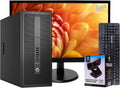 Desktop Tower Computer, Intel Core i5 Quad Core, 16GB RAM, 500GB Solid State Drive, Windows 10 Pro, 23.6 Monitor C826