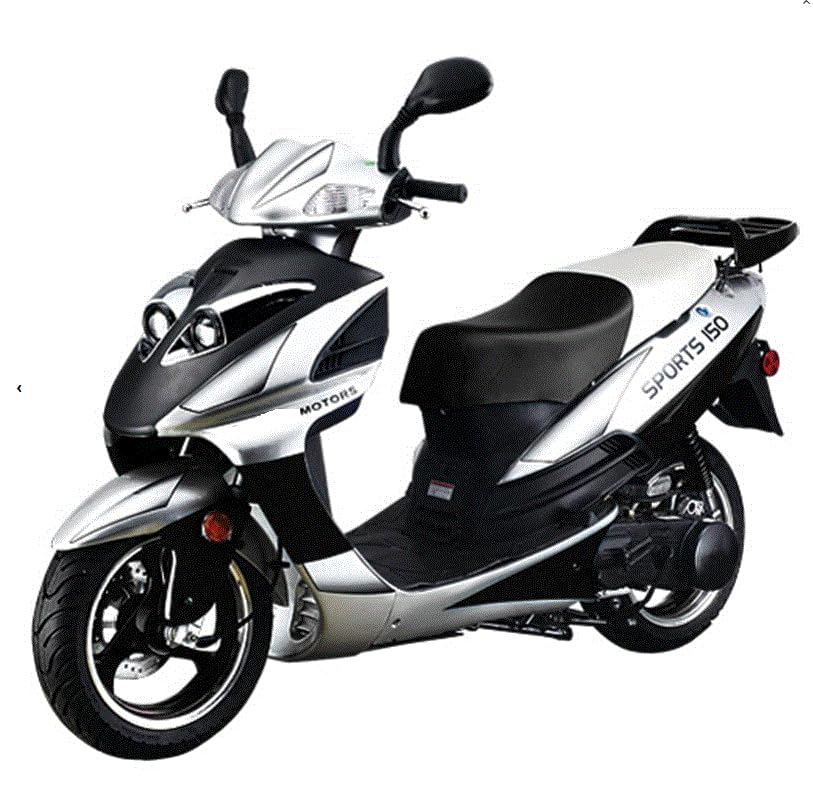 150cc Gas Fully Automatic Street Legal Scooter with Matching Trunk U98996