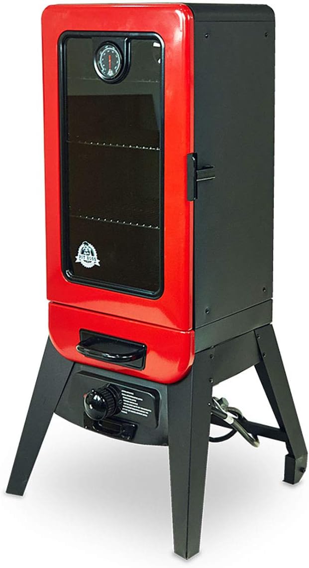 Red Vertical LP Gas Smoker T778