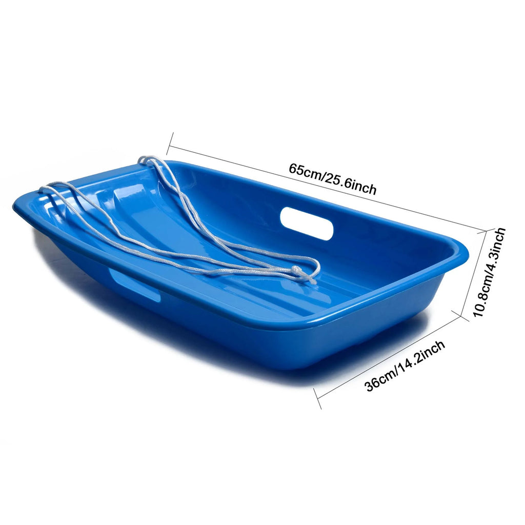 Green Plastic Snow Sled, 25.6*14.2*4.3 inch F212140