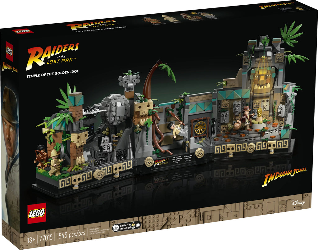 LEGO Indiana Jones Temple of the Golden Idol 77015 Building Project, includes 4 minifigures X587