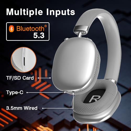 Wireless Over Ear Noise Canceling Bluetooth Headphones with Microphone 48H Playtime X9944