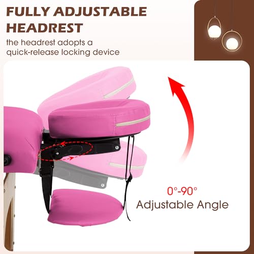 24 inch Wide Folding Height Adjustable Massage Table with Non-Woven Bag S16133