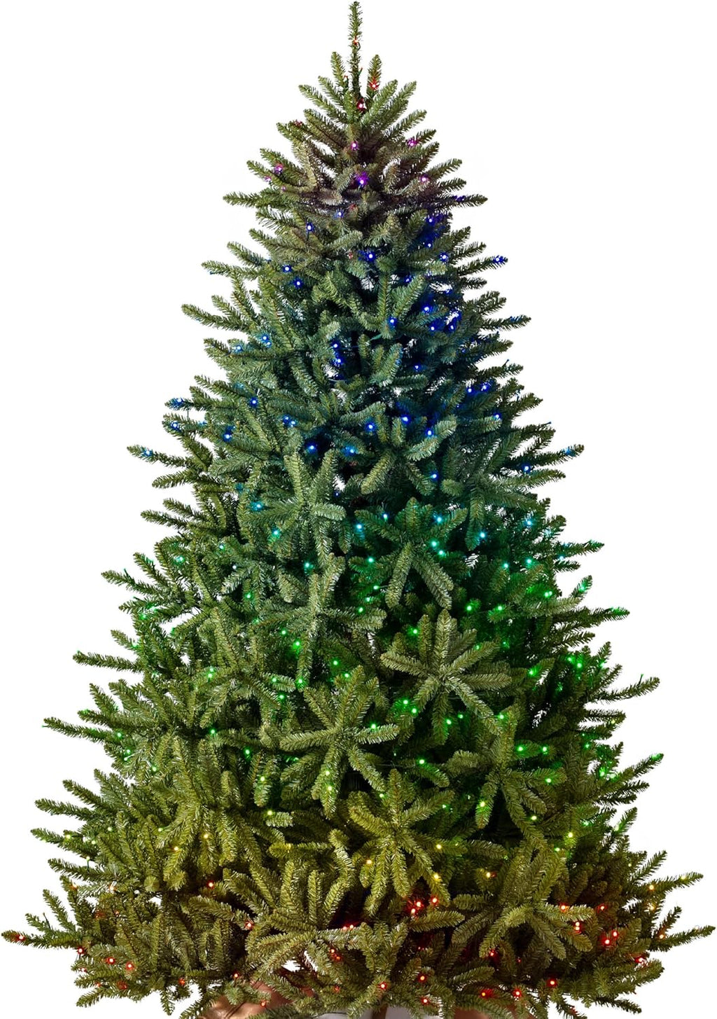 7.5ft Pre-Lit Artificial Christmas Tree with 1000 Clear Incandescent Lights D78056