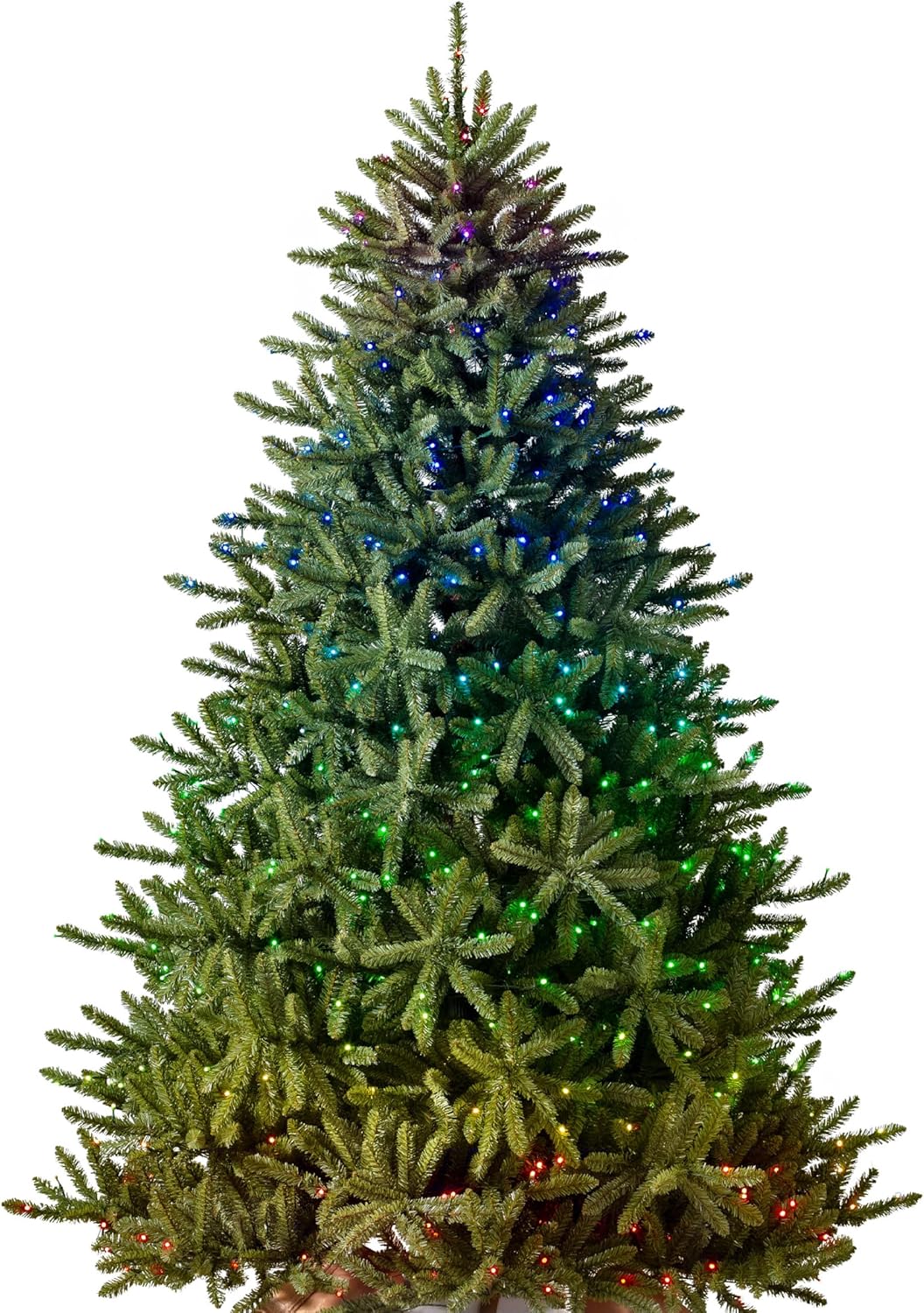 7.5ft Pre-Lit Artificial Christmas Tree with 1000 Clear Incandescent Lights D78056