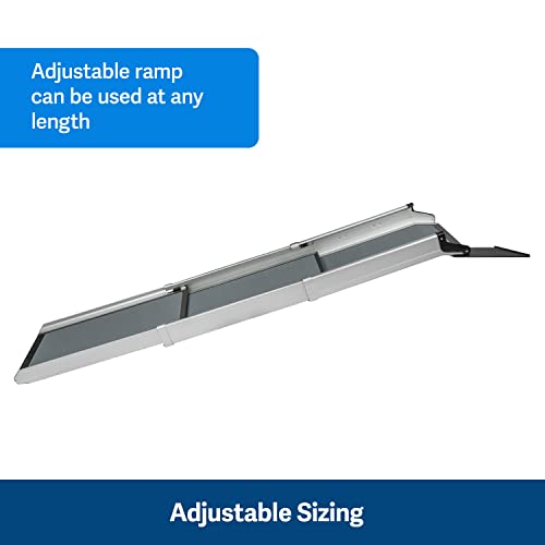 X-Large 47 in. - 87 in. Portable Lightweight Aluminum Pet Ramp P441