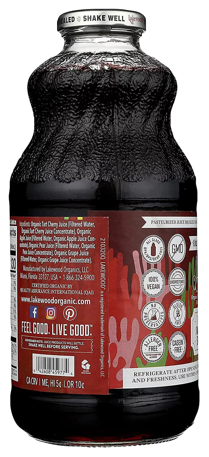 Tart Cherry Blend 32 fl oz Pure Fruit Juice Nectar Blend W8823