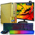 RGB Gaming Desktop PC, Intel Core i5, 16GB RAM, 512GB SSD, 24 Inch Monitor Z53983